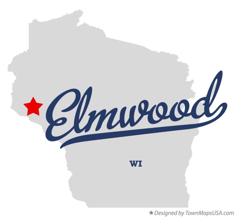Map of Elmwood Wisconsin WI