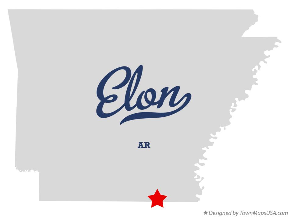 Map of Elon Arkansas AR