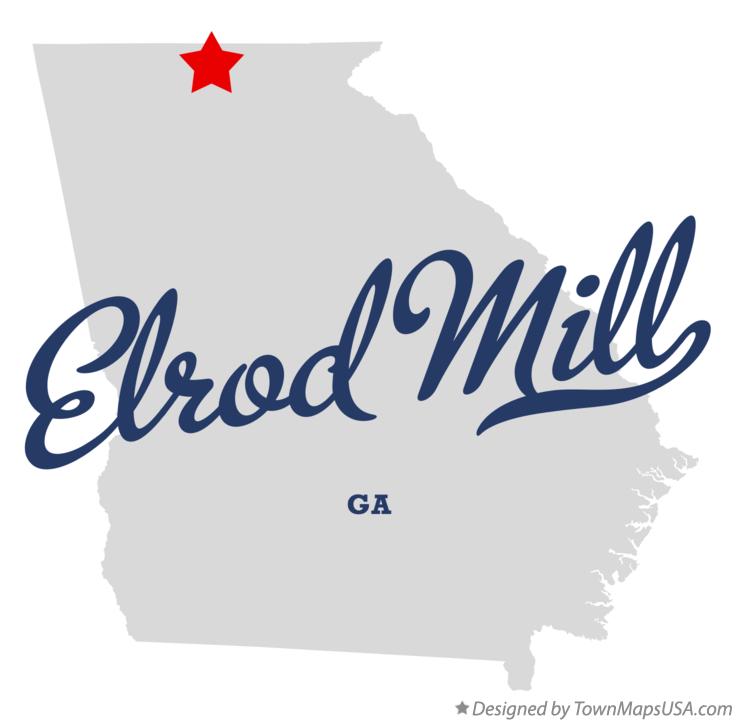 Map of Elrod Mill Georgia GA