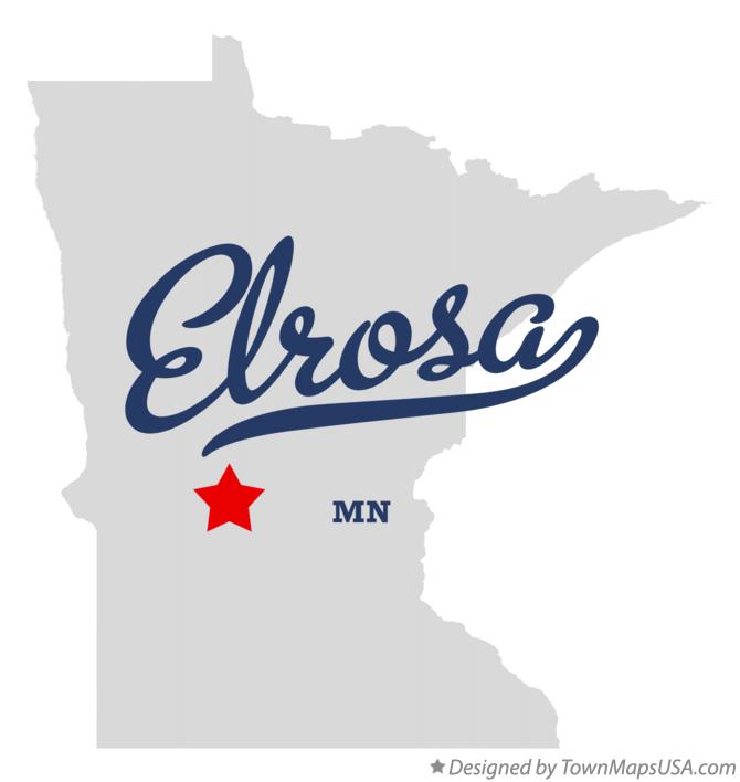 Map of Elrosa Minnesota MN