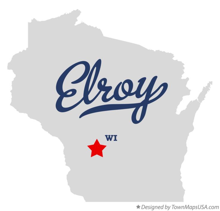 Map of Elroy Wisconsin WI