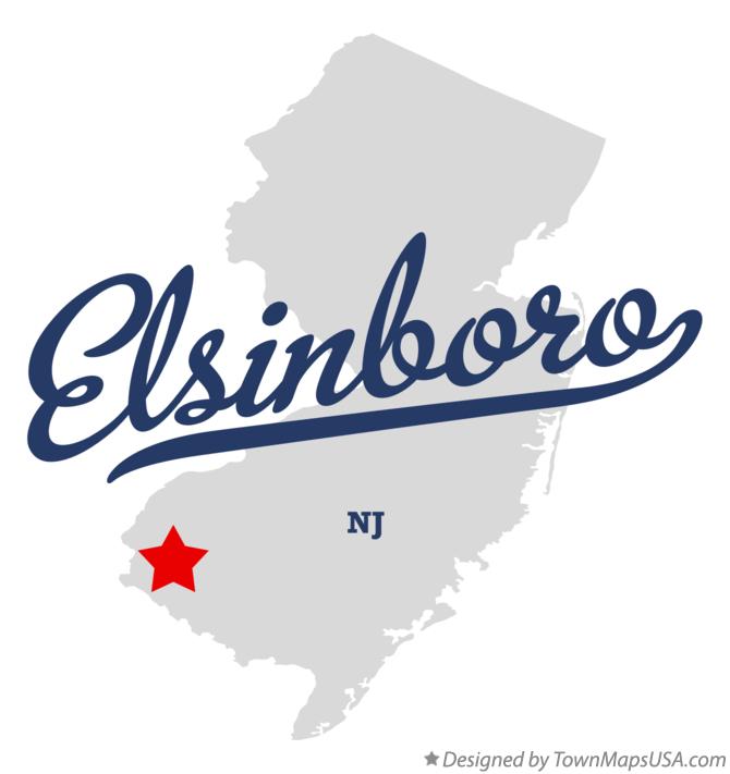 Map of Elsinboro New Jersey NJ