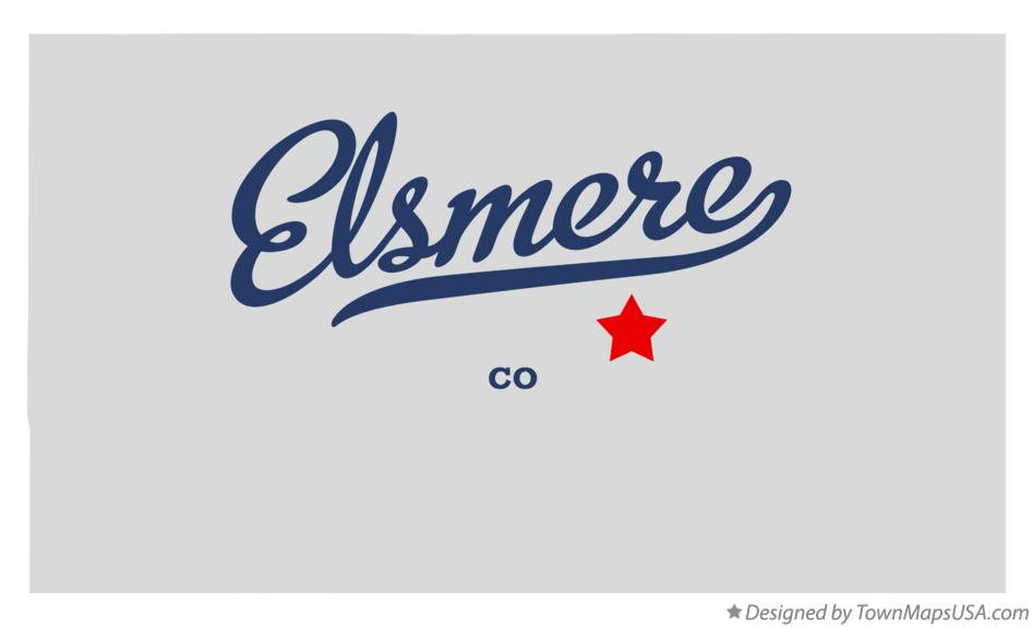 Map of Elsmere Colorado CO