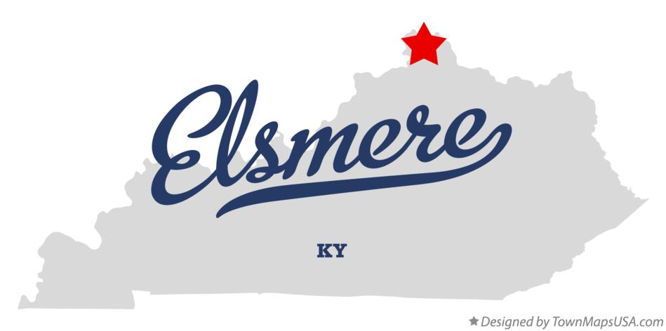 Map of Elsmere Kentucky KY