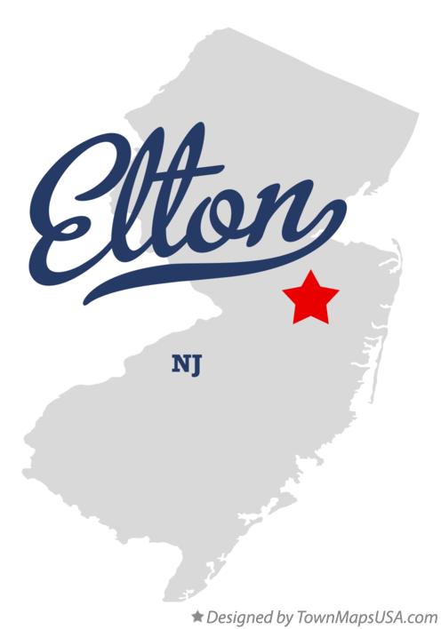 Map of Elton New Jersey NJ