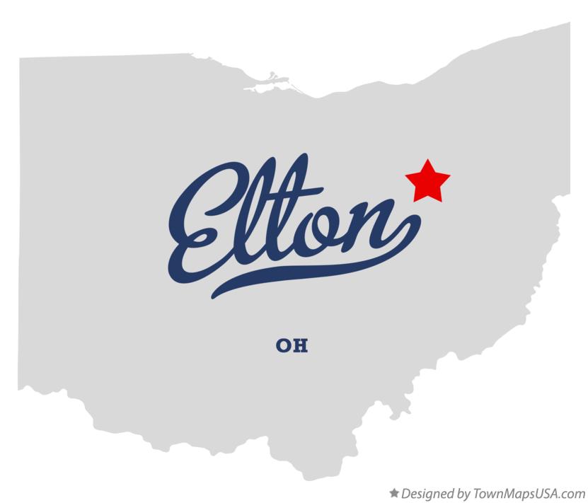 Map of Elton Ohio OH