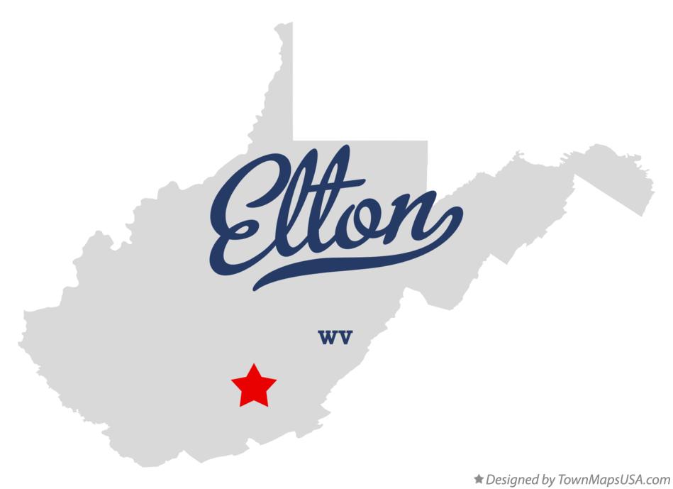 Map of Elton West Virginia WV