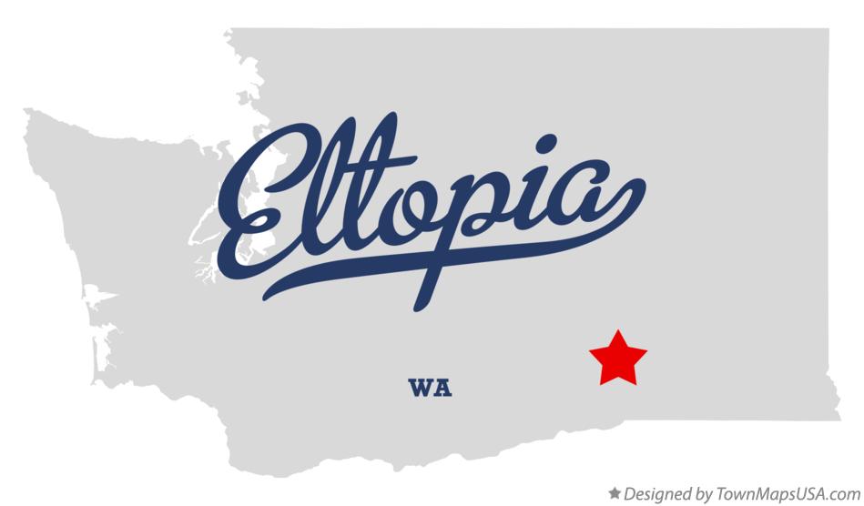 Map of Eltopia Washington WA