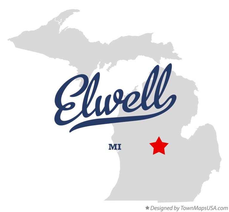Map of Elwell Michigan MI