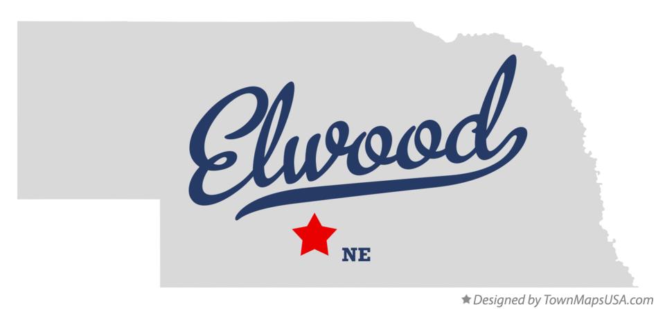 Map of Elwood Nebraska NE