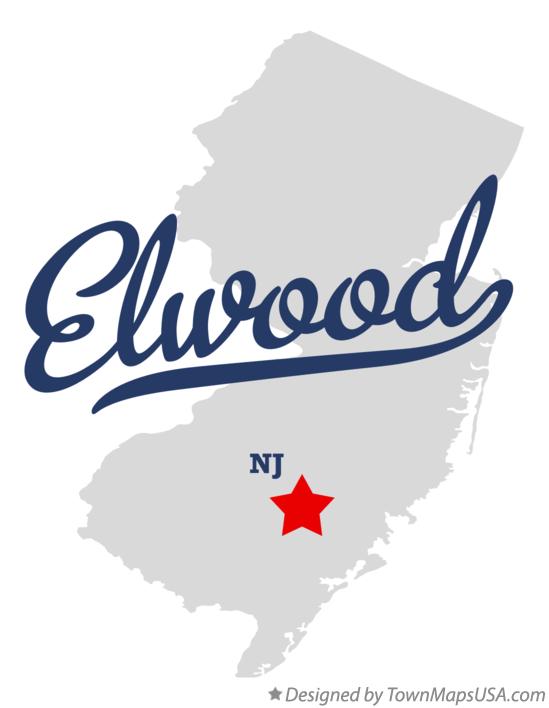 Map of Elwood New Jersey NJ
