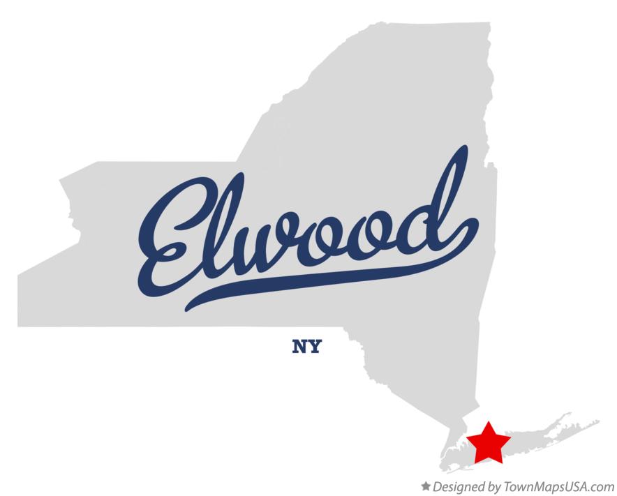 Map of Elwood New York NY