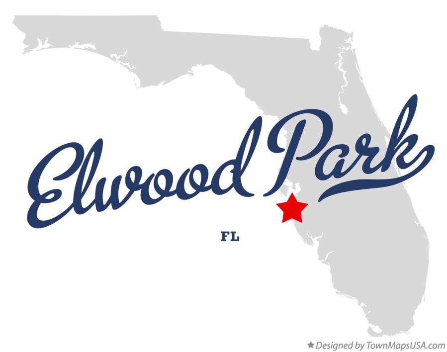 Map of Elwood Park Florida FL