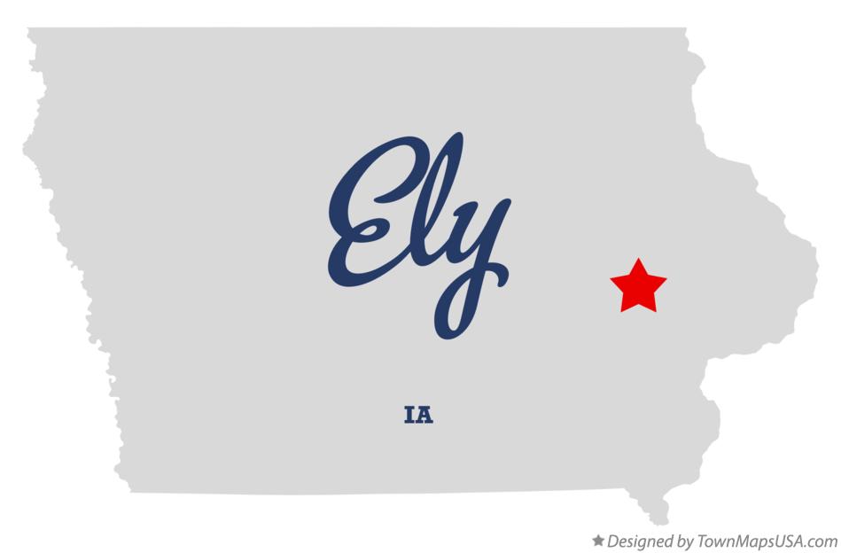 Map of Ely Iowa IA