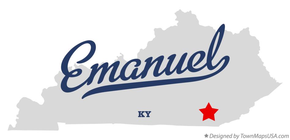 Map of Emanuel Kentucky KY