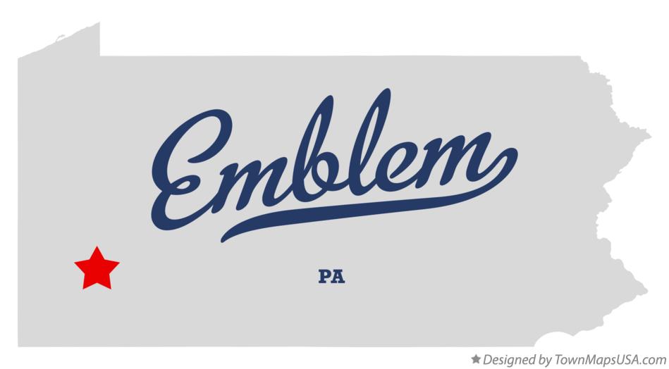 Map of Emblem Pennsylvania PA
