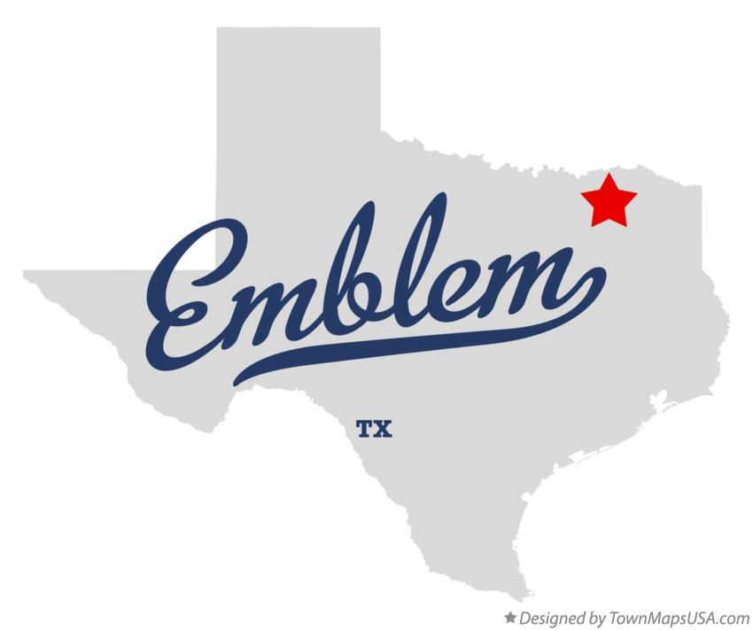 Map of Emblem Texas TX