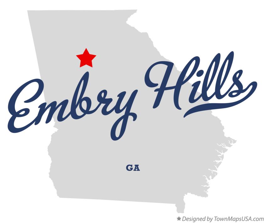 Map of Embry Hills Georgia GA