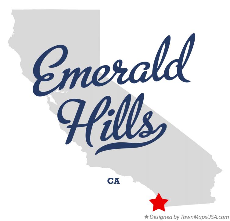 Map of Emerald Hills California CA