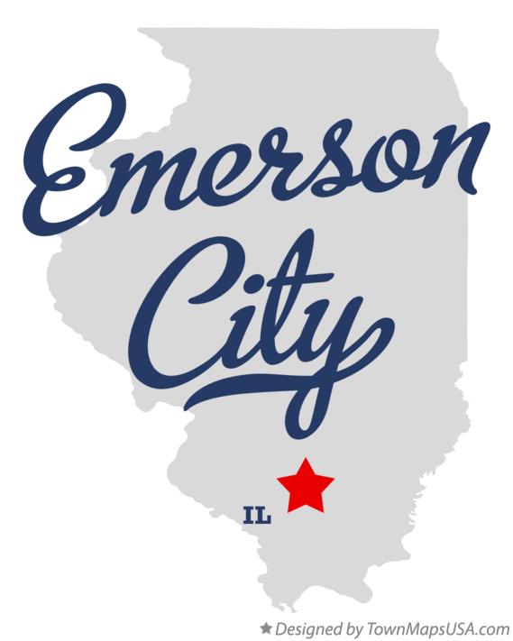 Map of Emerson City Illinois IL