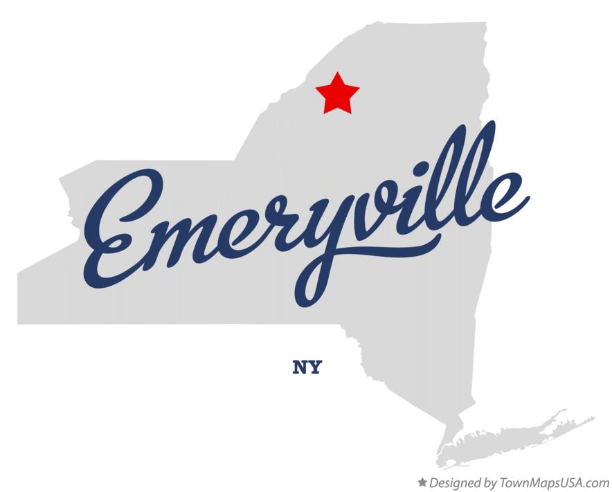 Map of Emeryville New York NY