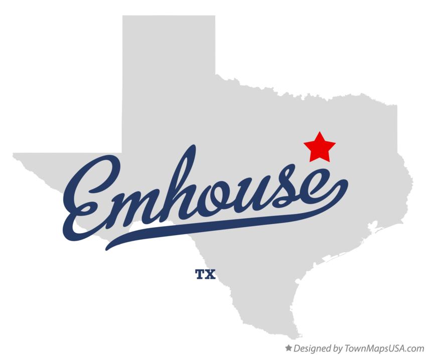 Map of Emhouse Texas TX