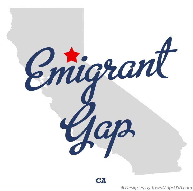 Map of Emigrant Gap California CA