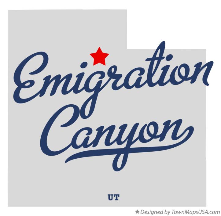 Map of Emigration Canyon Utah UT