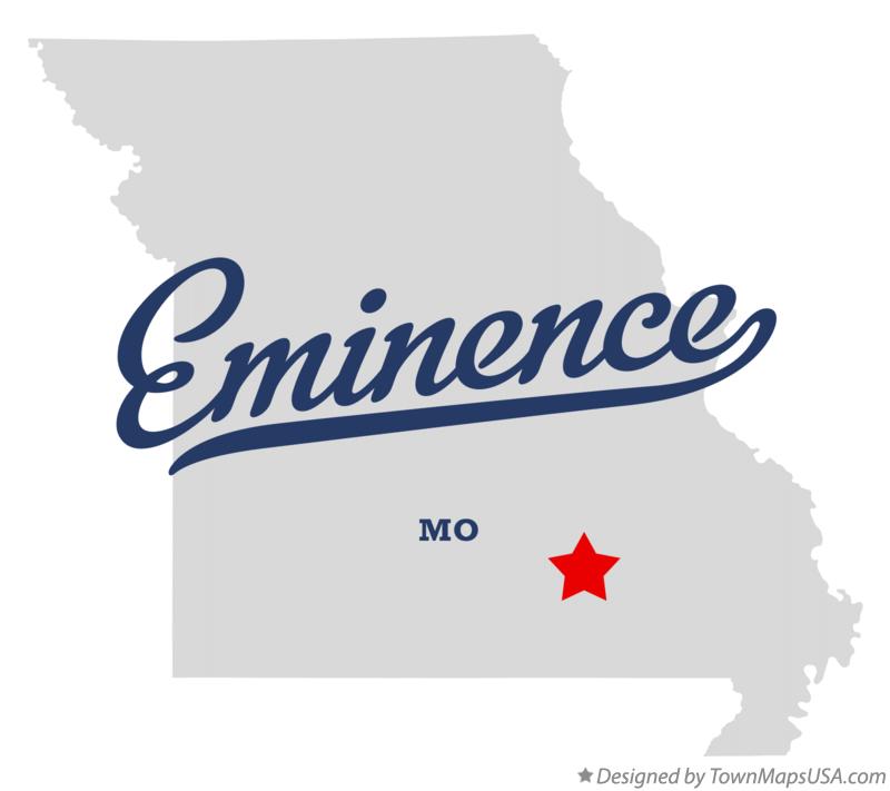 Map of Eminence Missouri MO