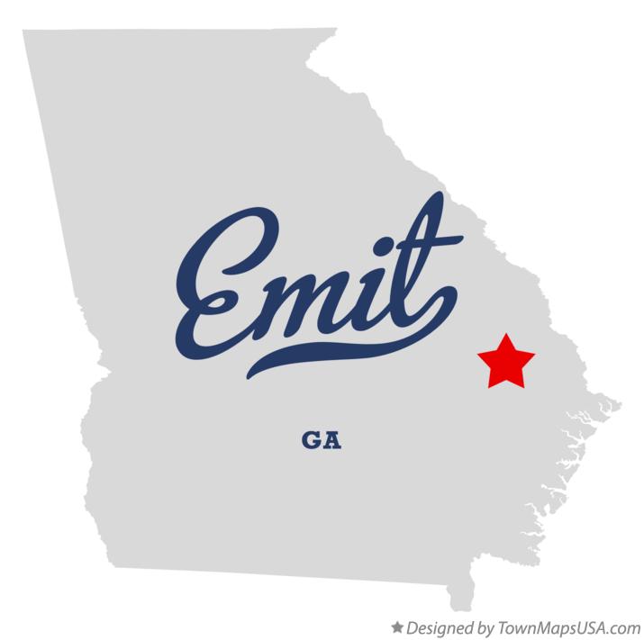 Map of Emit Georgia GA