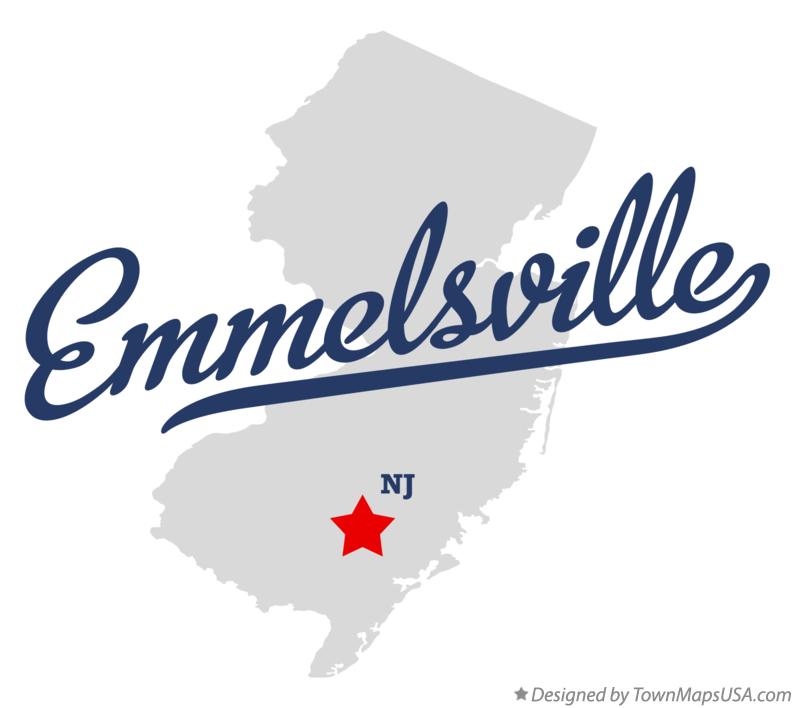 Map of Emmelsville New Jersey NJ