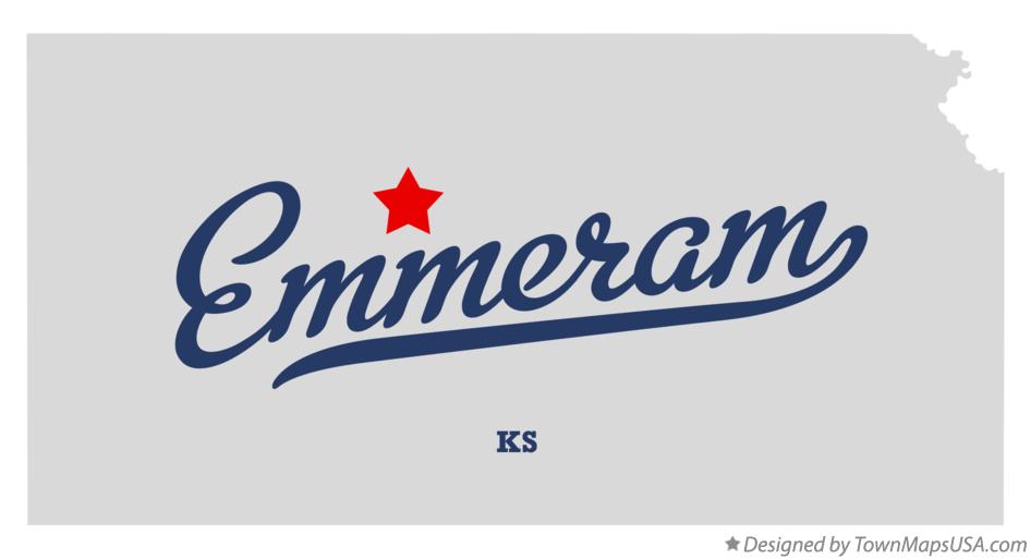 Map of Emmeram Kansas KS