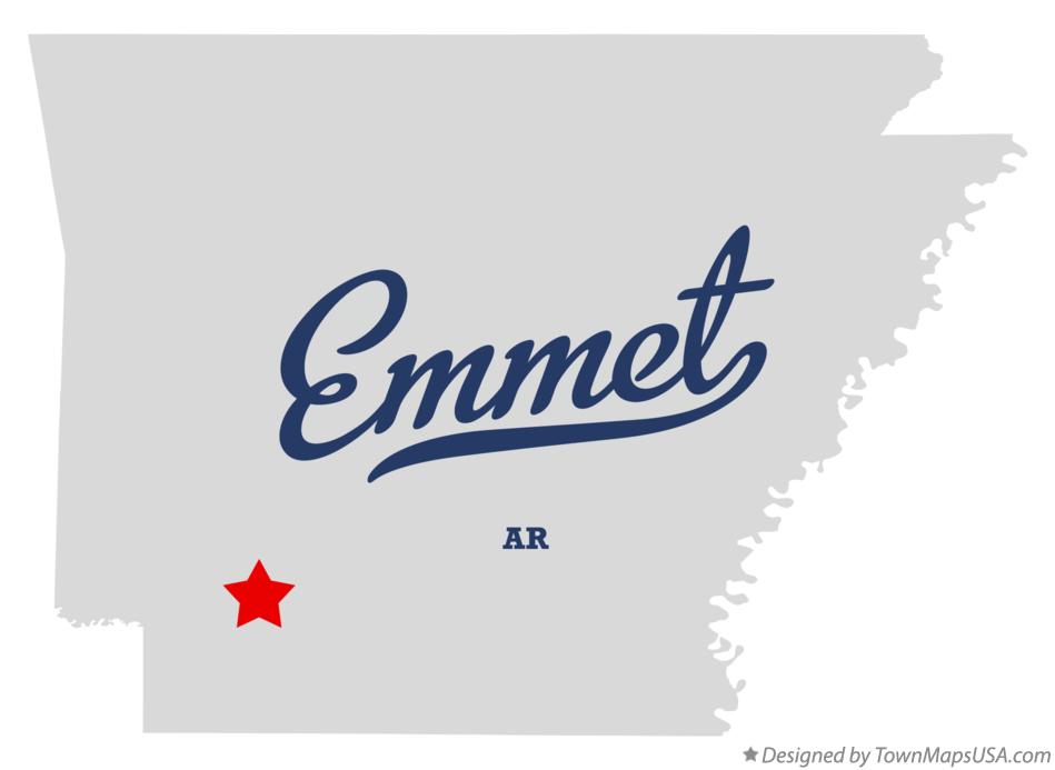 Map of Emmet Arkansas AR