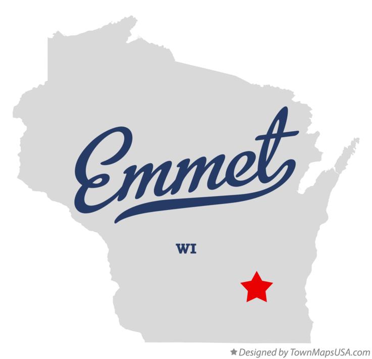 Map of Emmet Wisconsin WI