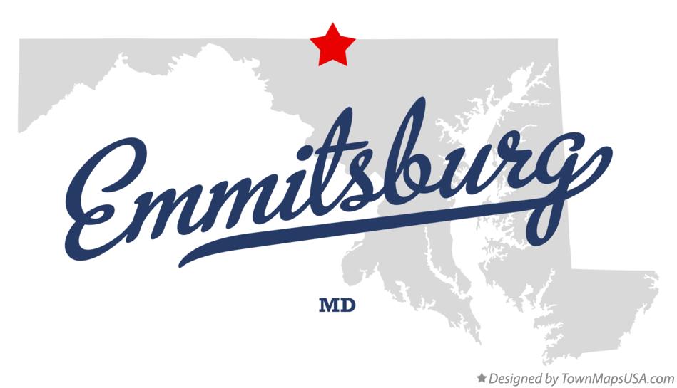 Map of Emmitsburg Maryland MD