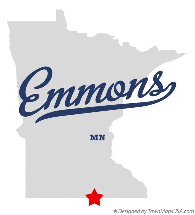 Map of Emmons Minnesota MN
