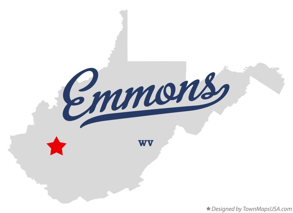 Map of Emmons West Virginia WV
