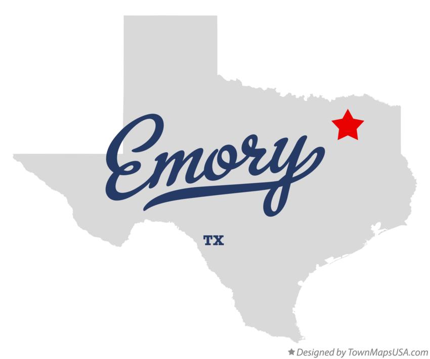 Map of Emory Texas TX