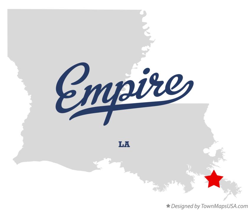 Map of Empire Louisiana LA