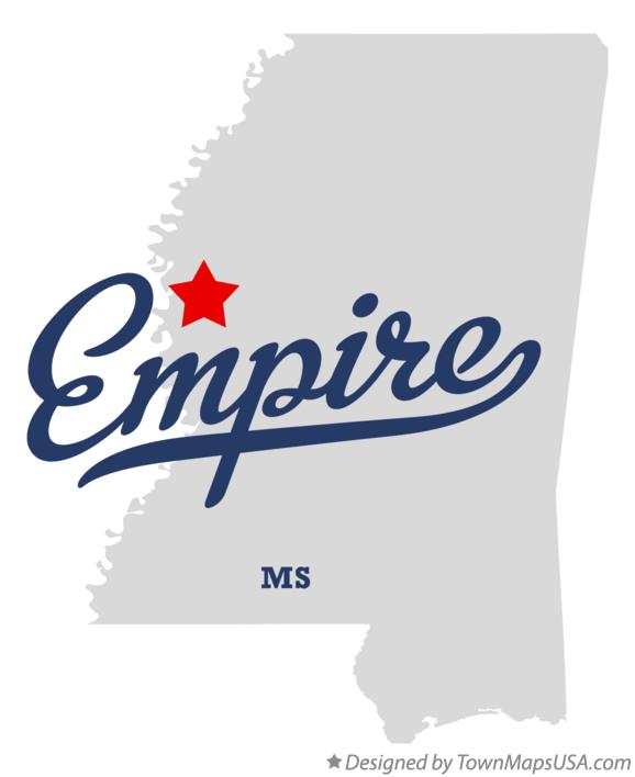 Map of Empire Mississippi MS