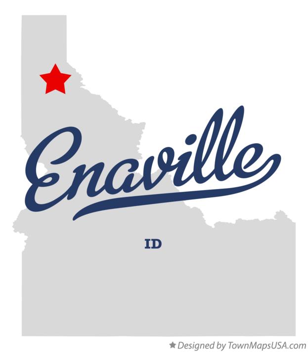 Map of Enaville Idaho ID