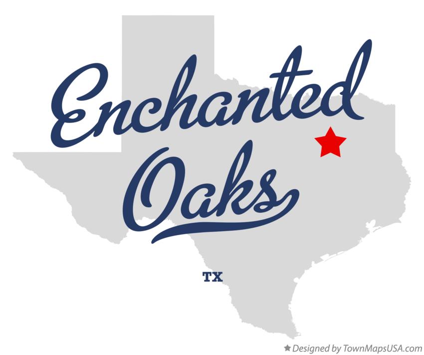 Map of Enchanted Oaks Texas TX