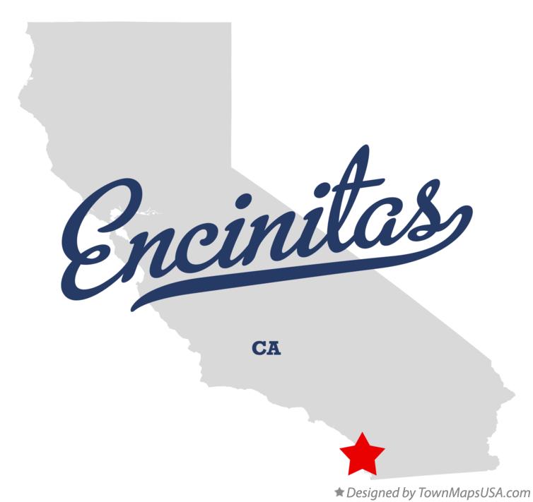 Map of Encinitas California CA