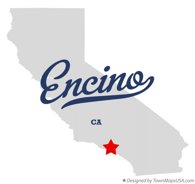Map of Encino California CA
