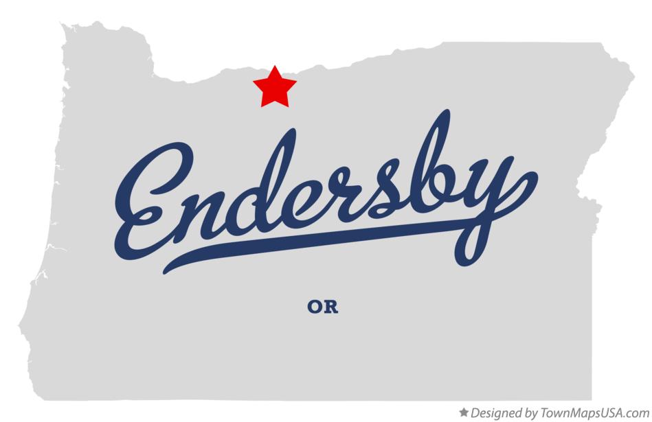 Map of Endersby Oregon OR