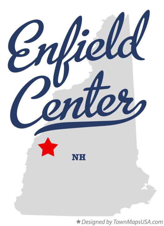 Map of Enfield Center New Hampshire NH