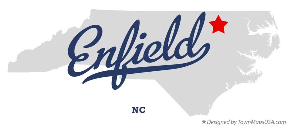 Map of Enfield North Carolina NC