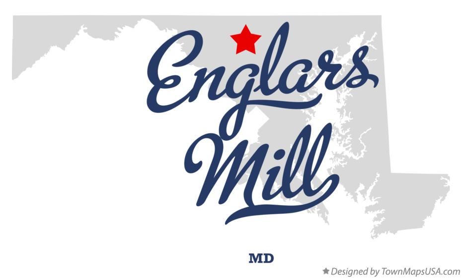 Map of Englars Mill Maryland MD
