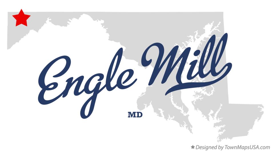 Map of Engle Mill Maryland MD
