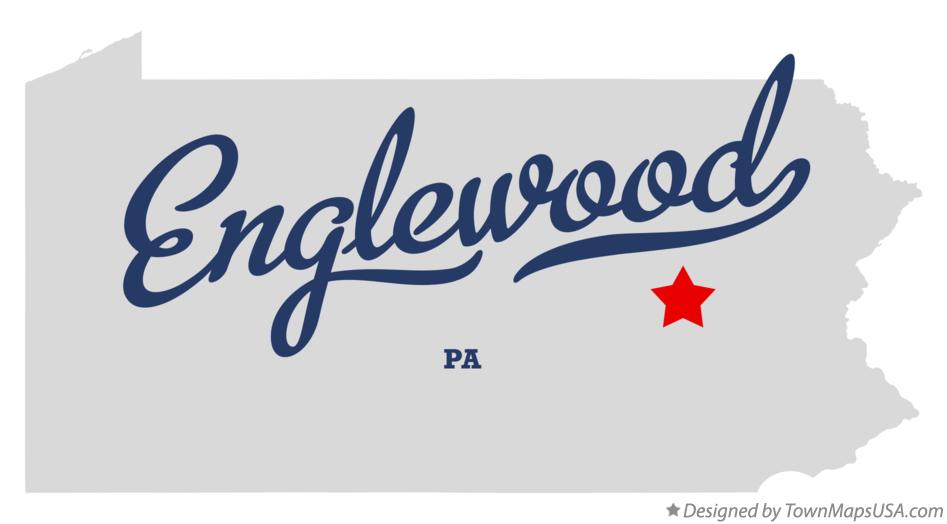 Map of Englewood Pennsylvania PA